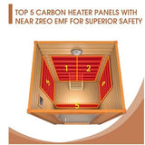 Sauna Sector 2-Person Traditional Hemlock Solid Wood Indoor Sauna Room S01150X17