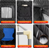 Sauna Sector 1-Person Portable 3.0L Acrylic Steam Sauna Tent S01150X43