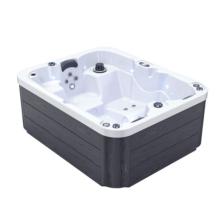 Sauna Sector 3-Person Outdoor Acrylic Mini Hot Tub Whirlpool Spa S01150X117