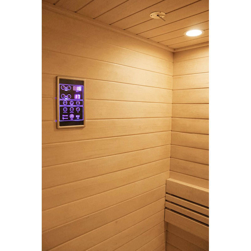 Sauna Sector 2-Person Hemlock Wooden Outdoor Steam Sauna S01150X63