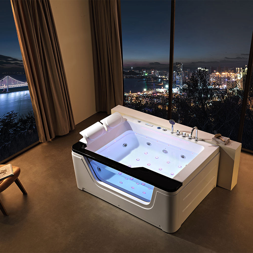 Sauna Sector Luxury 2-Person Thermostatic Hot Tub Spa Whirlpool Bath Tub S01150X66