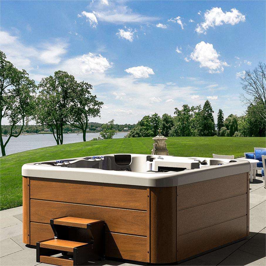 Sauna Sector 3-Person Outdoor Acrylic Mini Hot Tub Whirlpool Spa S01150X117