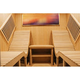 Sauna Sector 2-Person Deluxe Low EMF Indoor Far Infrared Sauna with Lounger S01150X62