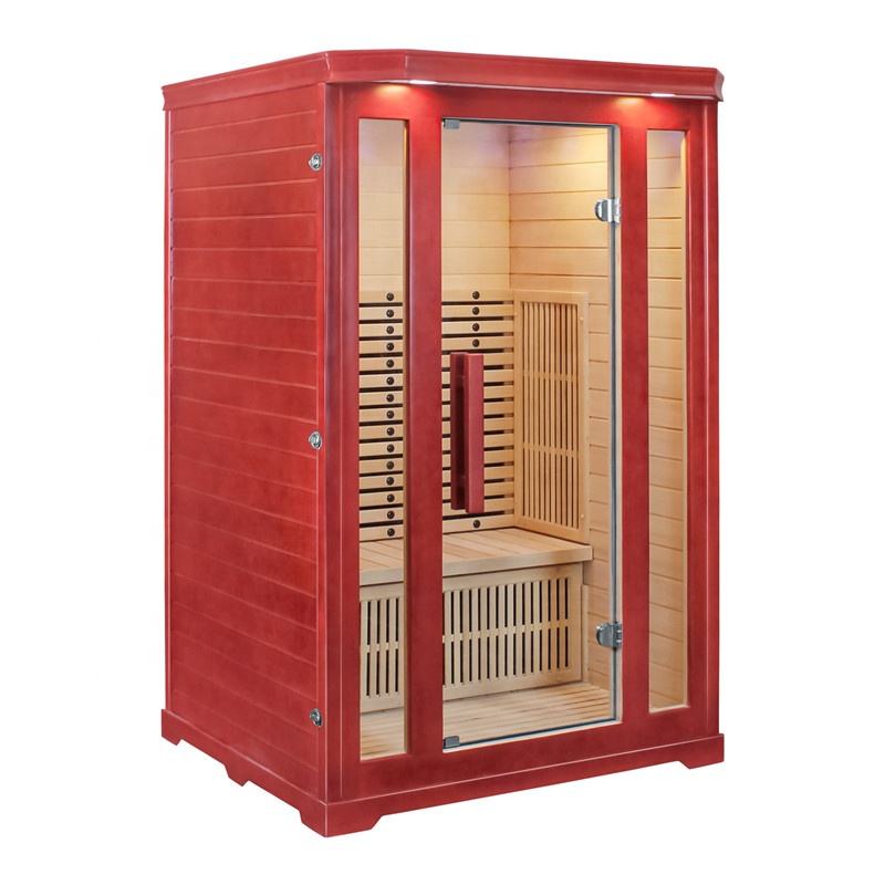Sauna Sector 2-Person Hemlock Indoor Traditional Wooden Cube Steam Sauna S01150X55