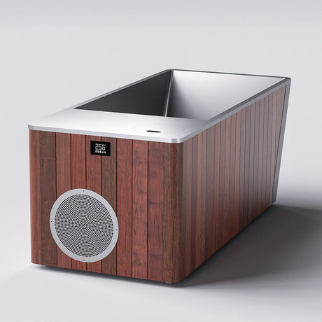 Sauna Sector Stainless Steel Cold Plunge Ice Bath Tub with WiFi and Insulated Lid S01150X115