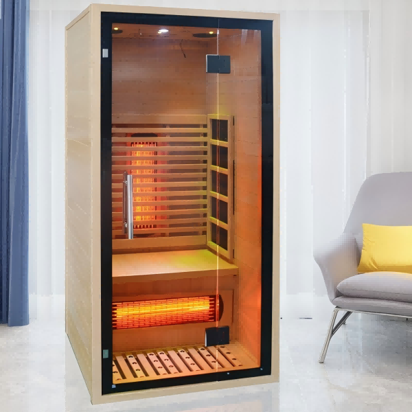 Sauna Sector 2-Person Indoor Solid Wood Home Infrared Sauna Room S01150X16