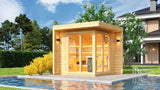Sauna Sector 4–6 Person Red Cedar Outdoor Cube Steam Sauna S01150X79