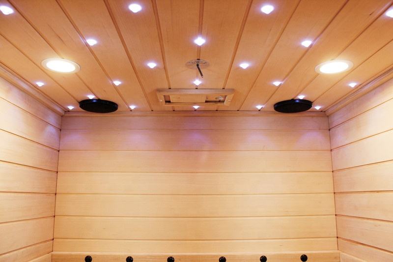 Sauna Sector 2-Person Hemlock Indoor Traditional Wooden Cube Steam Sauna S01150X55