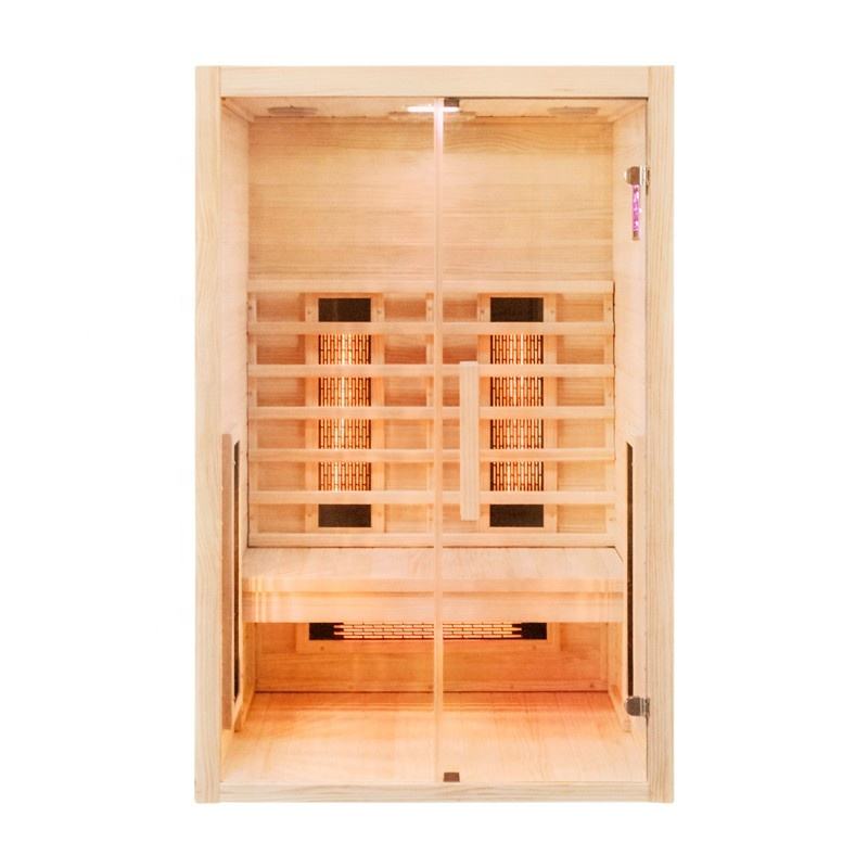 Sauna Sector 2-Person Wooden Outdoor Full Spectrum Infrared Sauna S01150X60