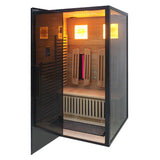 Sauna Sector 2-Person Indoor Wooden Infrared Sauna Room with Smart Control S01150X104