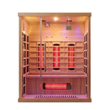 Sauna Sector 2-Person Home Spa Red Light Far Infrared Sauna with Speakers S01150X24