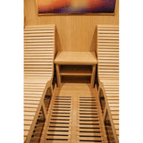 Sauna Sector 2-Person Deluxe Low EMF Indoor Far Infrared Sauna with Lounger S01150X62