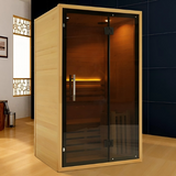 Sauna Sector 2-Person Indoor Solid Wood Home Infrared Sauna Room S01150X16