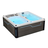 Sauna Sector Outdoor Modern Spa and Ice Bath Tub with Massage and 4 Speakers S01150X129