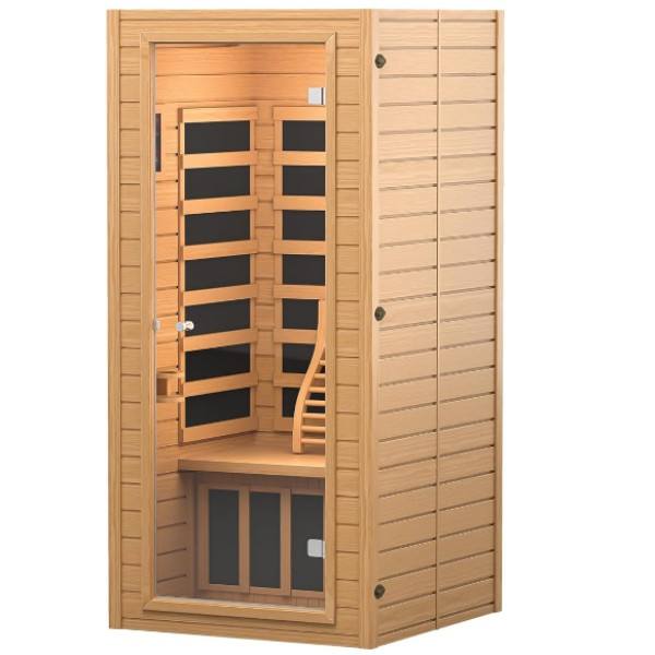 Sauna Sector 1‑Person Solid Wood Home Carbon Panel Electric Sauna S01150X20