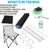 Sauna Sector 1-Person Portable Acrylic Electric Steam Sauna 220V S01150X49