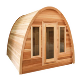 Sauna Sector 4-Person Outdoor Triangle Wooden Electric Sauna Tent with Wet Steam S01150X74