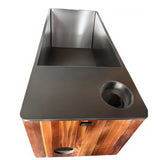 Sauna Sector Wooden Ice Bath Pool with Chiller and Stainless Steel Tub S01150X87