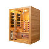 Sauna Sector 2-Person Modern Infrared and Steam Sauna Room S01150X2