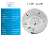 Cyanna Valley Spas Hot Tub 103 (240V)