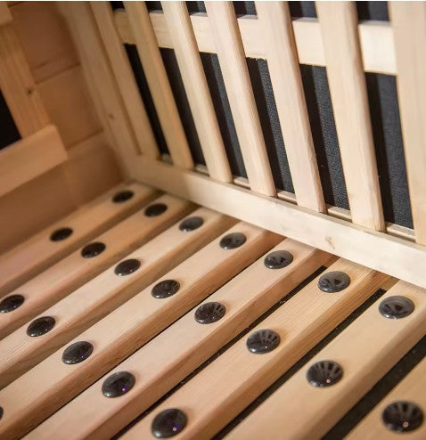 Sauna Sector OEM Manufacturer Hemlock and Red Cedar Indoor Dry Steam Far Infrared 2-Person Sauna Room – S01150X3