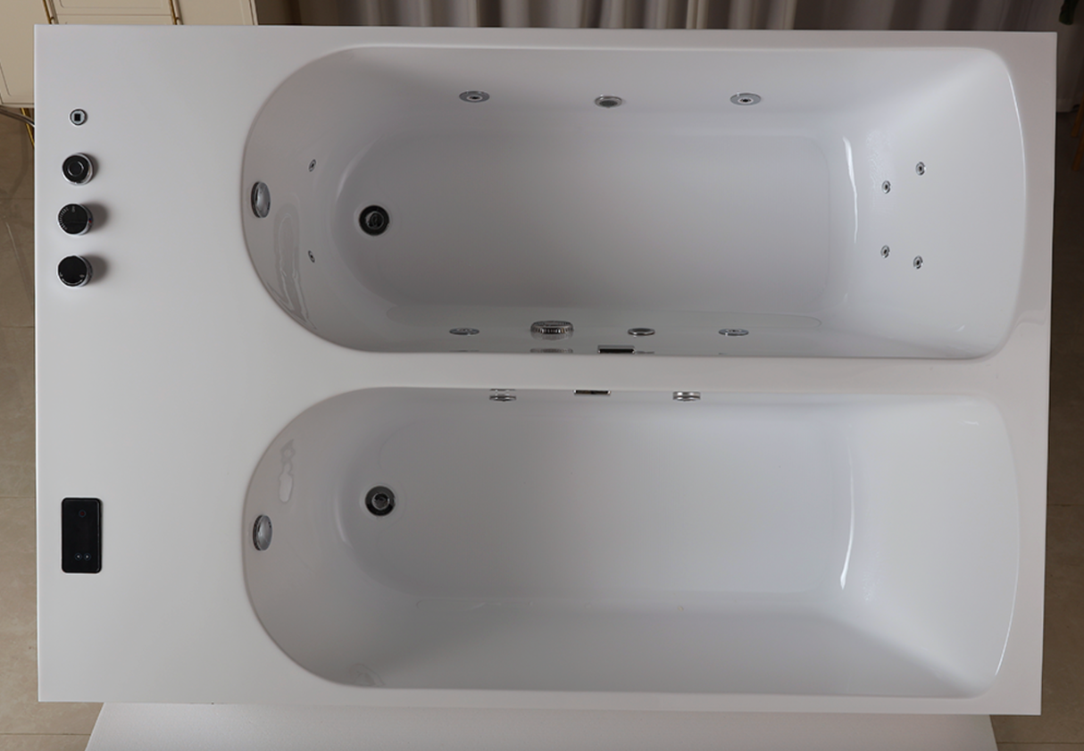 Sauna Sector Acrylic Square Cold Plunge Ice Bath Tub with Chiller S01150X86