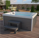 Sauna Sector 3-Person Outdoor Acrylic Massage Spa Hot Tub S01150X116