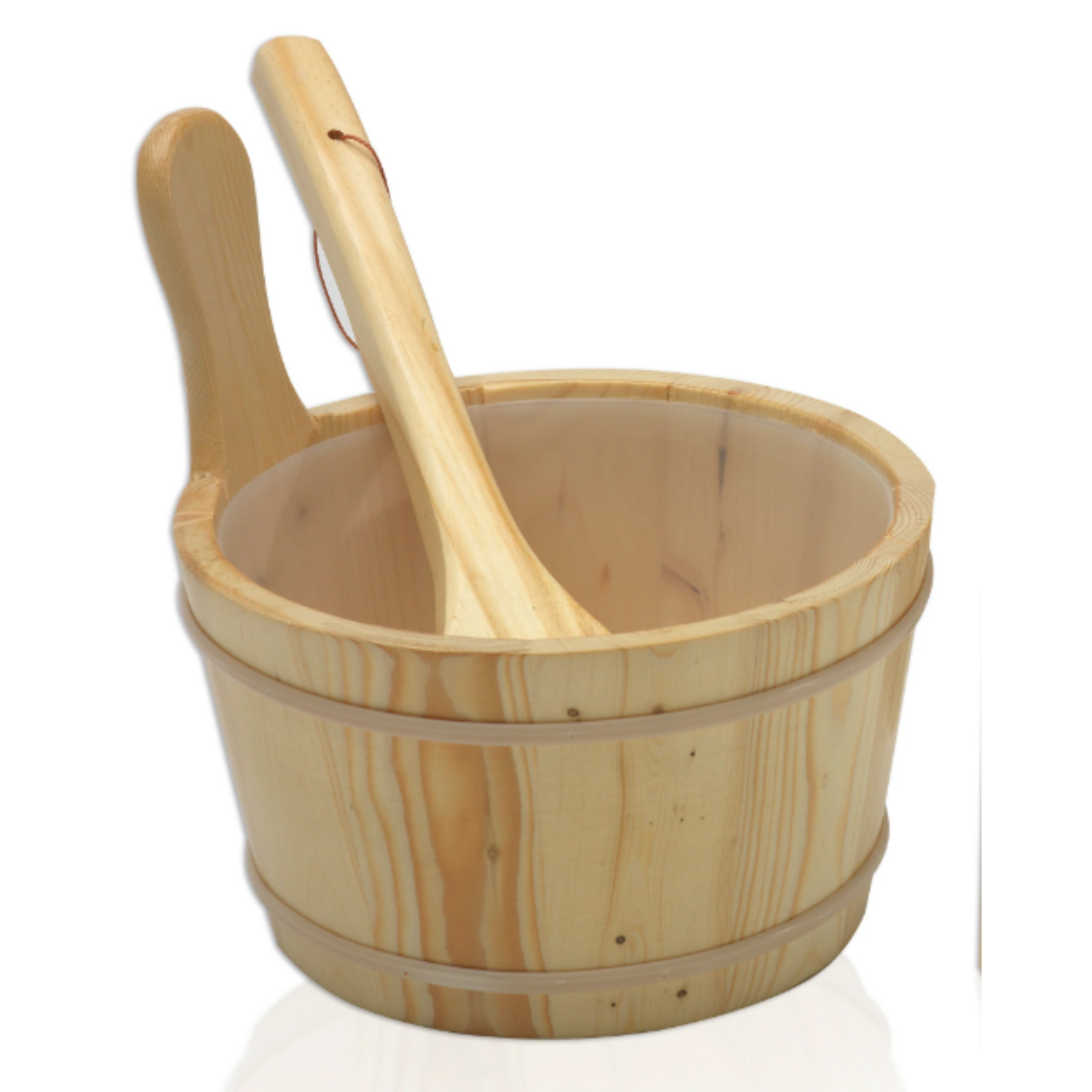SaunaPro Sauna Accessory Traditional Cedar Wood Bucket & Ladle